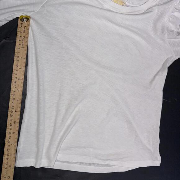 Anthropologie Nation LTD Puff Sleeve Quiet Luxury Minimalist Cotton Blouse Small - Picture 13 of 14